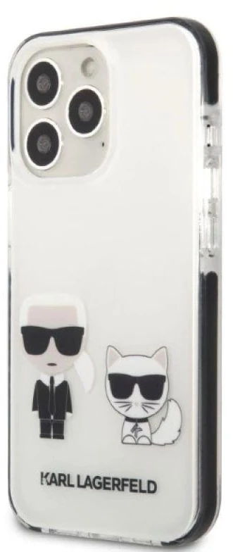 Karl Lagerfeld KLHCP13LTPEKCW Apple iPhone 13 Pro / 13 6,1″ kietas dėklas baltos spalvos Karl&Choupette