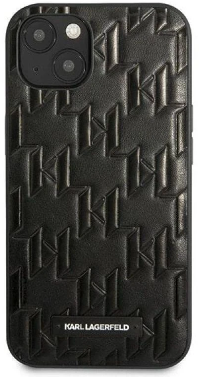 Karl Lagerfeld KLHCP13SMNMP1K Apple iPhone 13 mini 5,4″ kietas dėklas juodos spalvos Monogram Plaque
