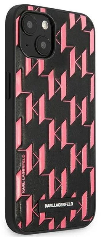 Karl Lagerfeld KLHCP13SMNMP1P Apple iPhone 13 mini 5,4″ kietas dėklas rožinės spalvos Monogram Plaque