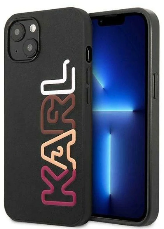 Karl Lagerfeld KLHCP13SPCOBK Apple iPhone 13 mini 5,4″ juodos spalvos kietas dėklas Multirožinės spalvos Brand