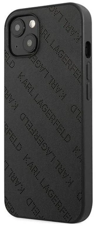 Karl Lagerfeld KLHCP13SPTLK Apple iPhone 13 mini 5,4″ kietas dėklas juodos spalvos Perforated Allover