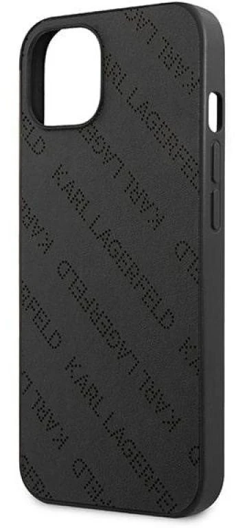 Karl Lagerfeld KLHCP13SPTLK Apple iPhone 13 mini 5,4″ kietas dėklas juodos spalvos Perforated Allover