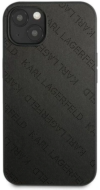 Karl Lagerfeld KLHCP13SPTLK Apple iPhone 13 mini 5,4″ kietas dėklas juodos spalvos Perforated Allover
