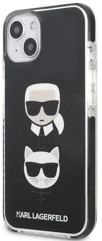 Karl Lagerfeld KLHCP13STPE2TK Apple iPhone 13 mini 5,4″ kietas dėklas juodos spalvos Karl&Choupette Head