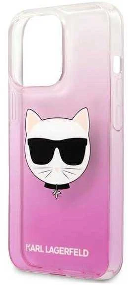 Apple iPhone 13 Pro Max Karl Lagerfeld dėklas Choupette Head (KLHCP13XCTRP) rožinės spalvos