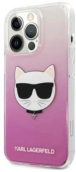 Apple iPhone 13 Pro Max Karl Lagerfeld dėklas Choupette Head (KLHCP13XCTRP) rožinės spalvos