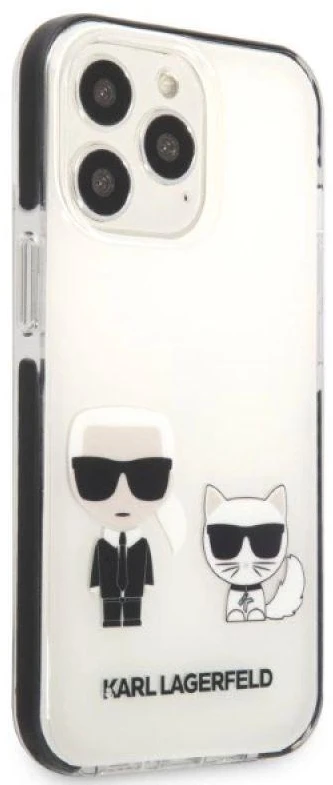 Karl Lagerfeld KLHCP13XTPEKCW Apple iPhone 13 Pro Max 6,7″ kietas dėklas baltos spalvos Karl&Choupette