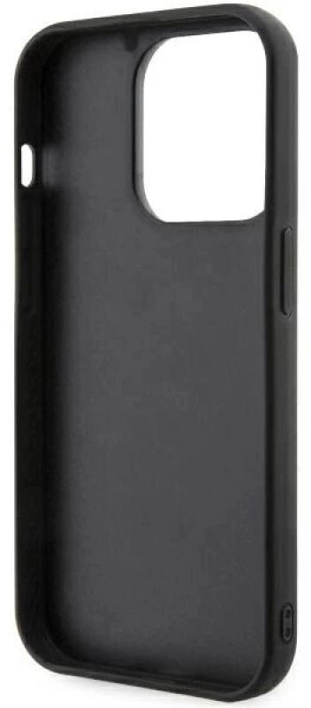 Karl Lagerfeld KLHCP14L3DRKINK Apple iPhone 14 Pro 6.1″ juodos spalvos kietas dėklas Rubber Ikonik 3D
