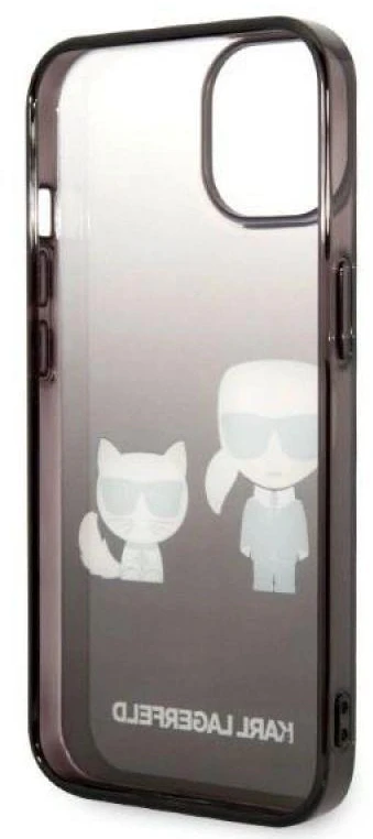 Dėklas Karl Lagerfeld KLHCP14LTGKCK iPhone 14 Pro 6.1 "hardcase juodas / juodas Gradient Ikonik Karl & Choupette