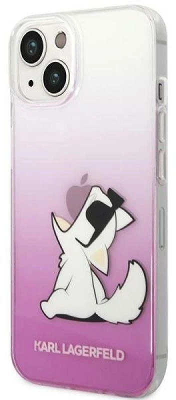 Karl Lagerfeld KLHCP14MCFNRCPI Apple iPhone 14 Plus / 15 Plus 6,7″ kietas dėklas rožinės spalvos Choupette Fun