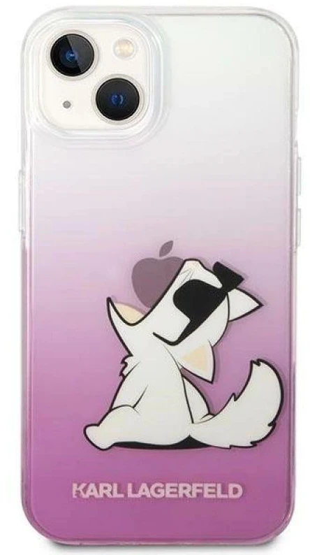 Karl Lagerfeld KLHCP14MCFNRCPI Apple iPhone 14 Plus / 15 Plus 6,7″ kietas dėklas rožinės spalvos Choupette Fun