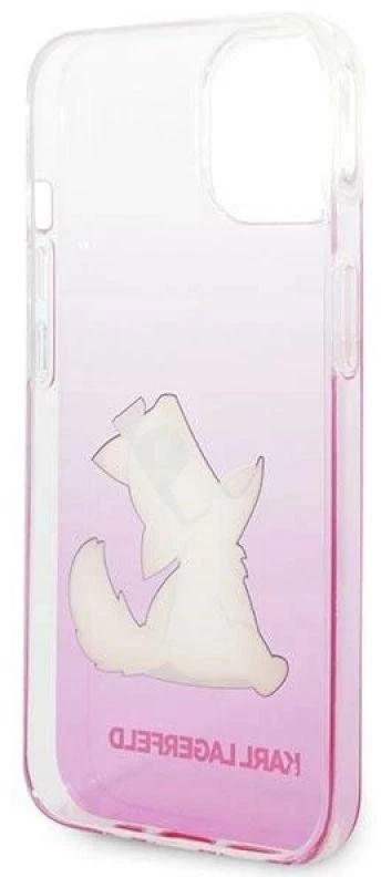 Karl Lagerfeld KLHCP14MCFNRCPI Apple iPhone 14 Plus / 15 Plus 6,7″ kietas dėklas rožinės spalvos Choupette Fun