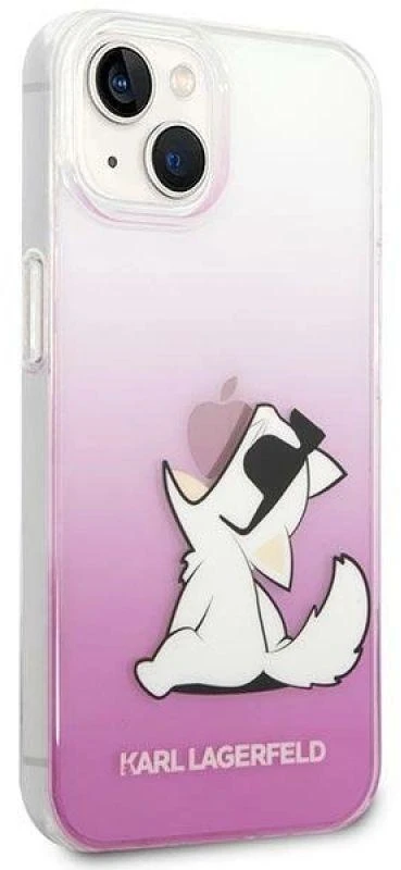 Karl Lagerfeld KLHCP14MCFNRCPI Apple iPhone 14 Plus / 15 Plus 6,7″ kietas dėklas rožinės spalvos Choupette Fun