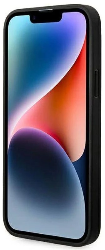 Karl Lagerfeld KLHCP14MSAKLHPG Apple iPhone 14 Plus / 15 Plus 6,7″ kietas dėklas pilkos spalvos Saffiano Mono Metal