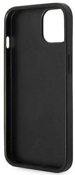 Karl Lagerfeld KLHCP14MSAPKHG iPhone 14 Plus 6,7 sidabrinis/sidabrinis deklas Saffiano Karl`s Head Patch