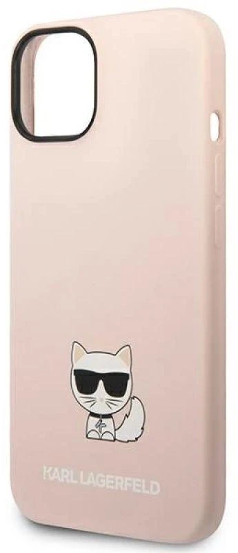 Dėklas Karl Lagerfeld KLHCP14MSLCTPI IPHONE 14 PLUS / 15 PLUS 6.7 "HARDCASE LIGHT Rožinis / LIGHT Rožinis SILICONE CHUPETTE BODY