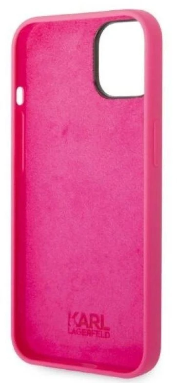 Karl Lagerfeld KLHCP14MSRSGRCF iPhone 14 Plus / 15 Plus 6,7″ kietas dėklas rožinės spalvos Silicone RSG