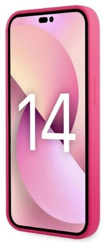 Karl Lagerfeld KLHCP14MSRSGRCF iPhone 14 Plus / 15 Plus 6,7″ kietas dėklas rožinės spalvos Silicone RSG