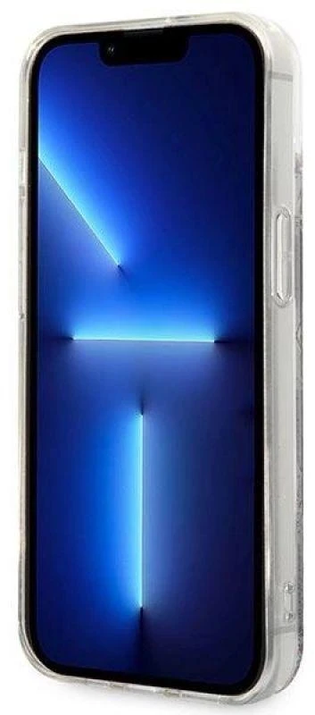 Karl Lagerfeld KLHCP14SLMNMK Apple iPhone 14/ 15 / 13 6,1″ kietas dėklas juodos spalvos Liquid Glitter Monogram