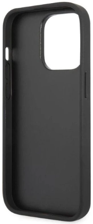 Karl Lagerfeld KLHCP14XG2CPS Apple iPhone 14 Pro Max 6,7″ sidabrinis kietas dėklas Glitter Choupette Patch