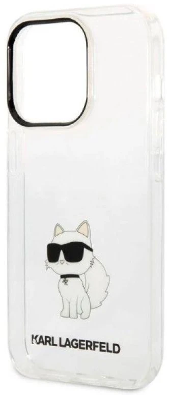 Karl Lagerfeld KLHCP14XHNCHTCT iPhone 14 Pro Max 6,7″ skaidrus kietas dėklas Ikonik Choupette