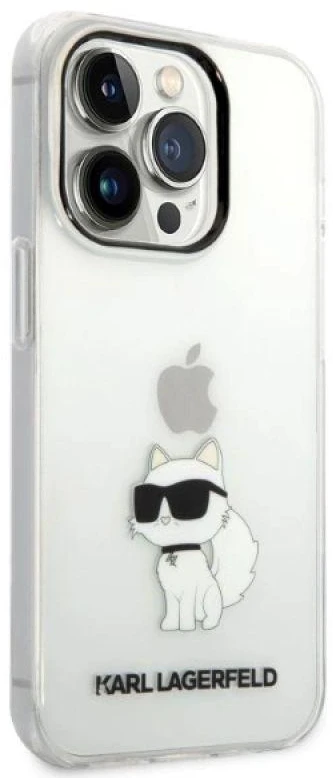 Karl Lagerfeld KLHCP14XHNCHTCT iPhone 14 Pro Max 6,7″ skaidrus kietas dėklas Ikonik Choupette