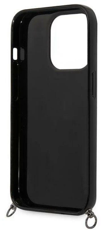 Dėklas Karl Lagerfeld KLHCP14XSTSTP Apple iPhone 14 Pro Max 6,7″ hardcase rožinės spalvos Color Stripes Strap
