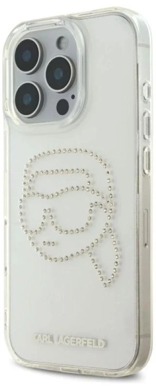 Karl Lagerfeld KLHCP16XHKHDCELT Apple iPhone 16 Pro Max 6.9″ skaidrus kietas dėklas IML Rhinestones Karl Hea