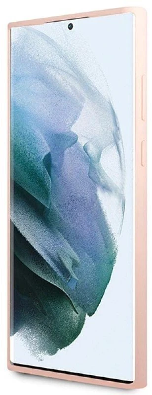 Karl Lagerfeld KLHCS23LSNCHBCP S23 Ultra S918 kietas dėklas rožinės spalvos Silicone Choupette