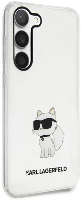 Karl Lagerfeld KLHCS23MHNCHTCT S23+ S916skaidrus kietas dėklas Ikonik Choupette