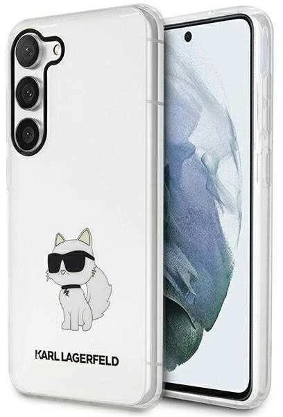 Karl Lagerfeld KLHCS23MHNCHTCT S23+ S916skaidrus kietas dėklas Ikonik Choupette