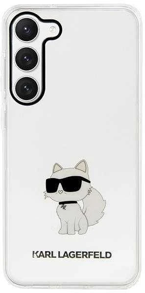 Karl Lagerfeld KLHCS23MHNCHTCT S23+ S916skaidrus kietas dėklas Ikonik Choupette