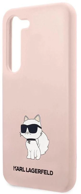 Karl Lagerfeld KLHCS23MSNCHBCP S23+ S916 kietas dėklas rožinės spalvos Silicone Choupette