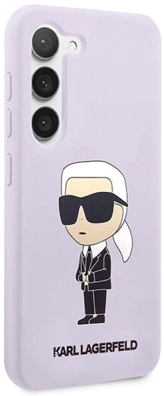 Karl Lagerfeld KLHCS23MSNIKBCU S23+ S916 kietas dėklas violetinės spalvos Silicone Ikonik