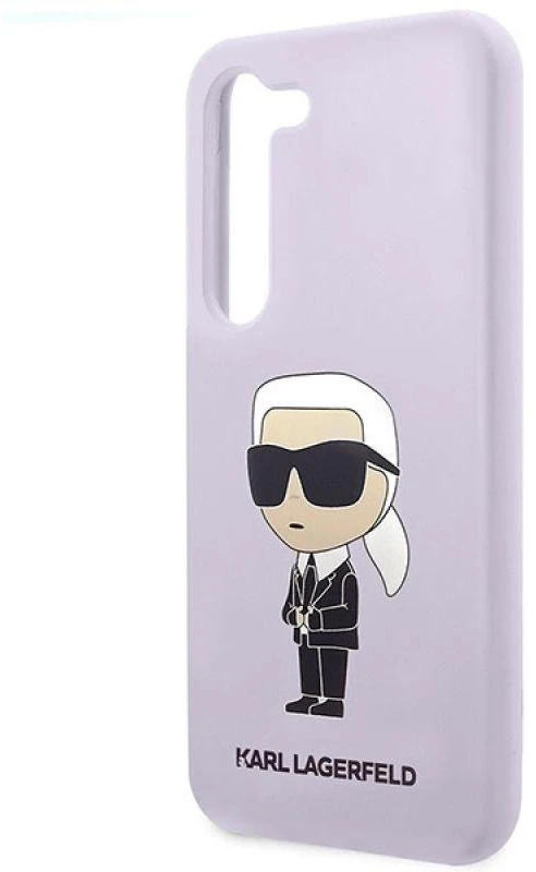 Karl Lagerfeld KLHCS23MSNIKBCU S23+ S916 kietas dėklas violetinės spalvos Silicone Ikonik
