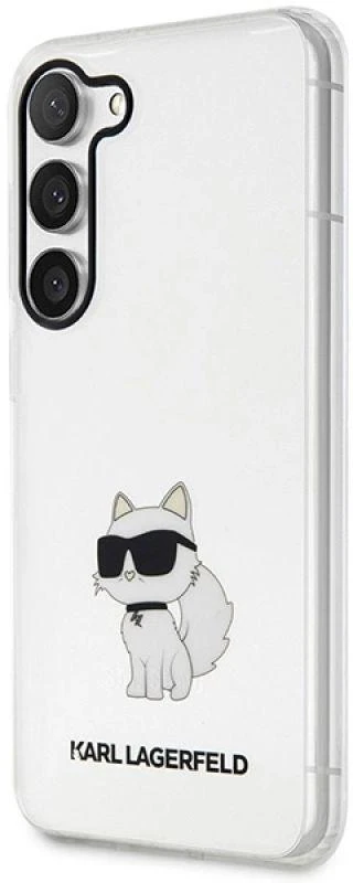 Karl Lagerfeld KLHCS23SHNCHTCT S23 S911 skaidrus kietas dėklas Ikonik Choupette