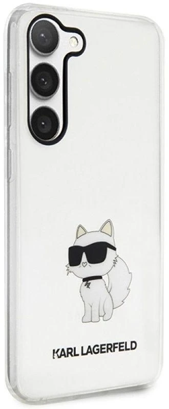 Karl Lagerfeld KLHCS23SHNCHTCT S23 S911 skaidrus kietas dėklas Ikonik Choupette