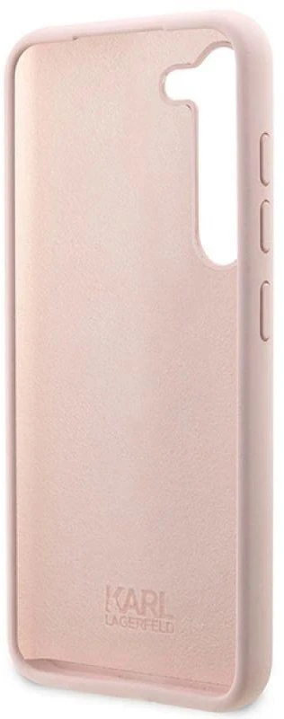 Karl Lagerfeld KLHCS23SSNCHBCP S23 S911 kietas dėklas rožinės spalvos Silicone Choupette