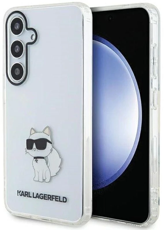 Samsung Galaxy S24 Plus Karl Lagerfeld dėklas IML Choupette (KLHCS24MHNCHTCT) skaidrus