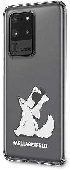 Dėklas Karl Lagerfeld KLHCS69CFNRC S20 Ultra G988 skaidrus Choupette Fun