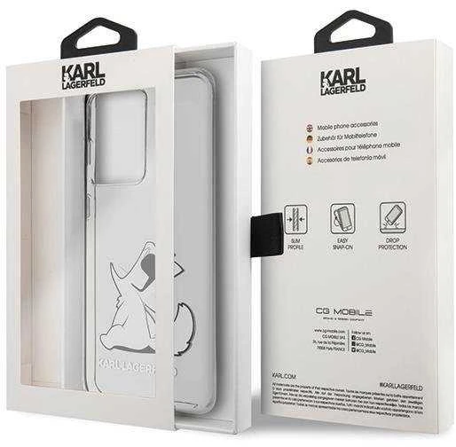 Dėklas Karl Lagerfeld KLHCS69CFNRC S20 Ultra G988 skaidrus Choupette Fun