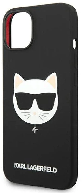 Karl Lagerfeld KLHMP14MSLCHBK iPhone 14 Plus / 15 Plus 6,7″ kietas dėklas juodos spalvos Silicone Choupette