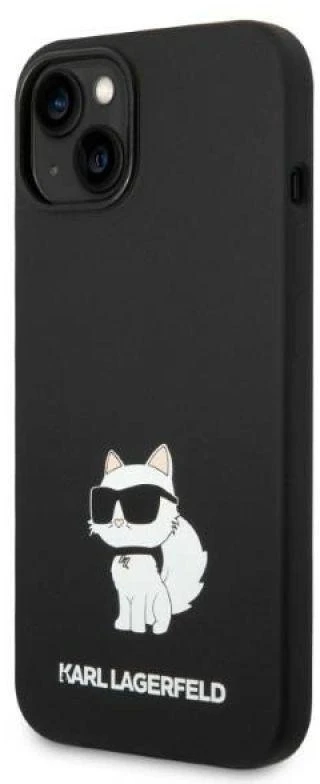 Karl Lagerfeld dėklas, skirtas iPhone 14 Plus 6,7 KLHMP14MSNCHBCK juodas kietas dėklas, skirtas Magsafe Silicone NFT Choupette