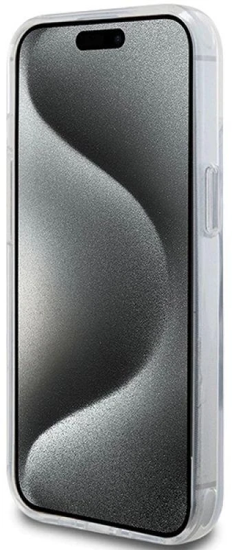 Karl Lagerfeld KLHMP15MHMRSCHH Apple iPhone 15 Plus / 14 Plus 6.7″ baltos spalvos kietas dėklas Ring Stand Choupett