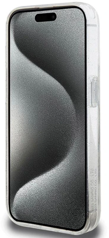 Karl Lagerfeld KLHMP15SHMRSKHH Apple iPhone 15/ 14 / 13 6.1″ baltos spalvos kietas dėklas Ring Stand Karl Head Mag
