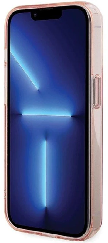 Karl Lagerfeld KLHMP15XHMRSCHP Apple iPhone 15 Pro Max 6.7″ rožinės spalvos kietas dėklas Ring Stand Choupette Head