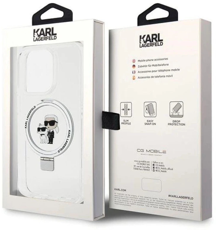 Karl Lagerfeld Telefono dėklas skirtas Apple iPhone 15 Pro Max, baltos spalvos