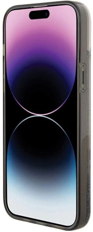 Karl Lagerfeld KLHCP15MLKCNSK Apple iPhone 15 Plus/ 14 Plus 6.7″ skaidrus kietas dėklas Liquid Glitter Choup