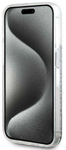 Karl Lagerfeld KLHMP14LLGCHSGH Apple iPhone14 Pro 6.1″ kietas dėklas skaidrus Liquid Glitter Choupette Head