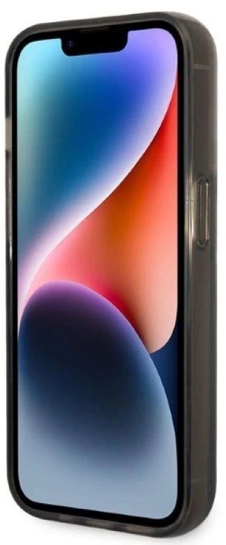 Karl Lagerfeld KLHCP14LLCRSGRK Apple iPhone 14 Pro 6,1″ juodos spalvos kietas dėklas Liquid Glitter RSG